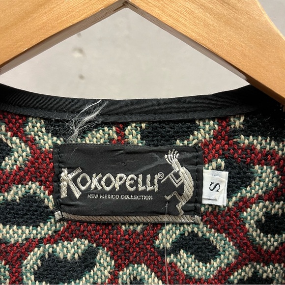 Kokopelli New Mexico Collection Animal Print Safari Open Front Sweater Jacket S - Picture 3 of 4